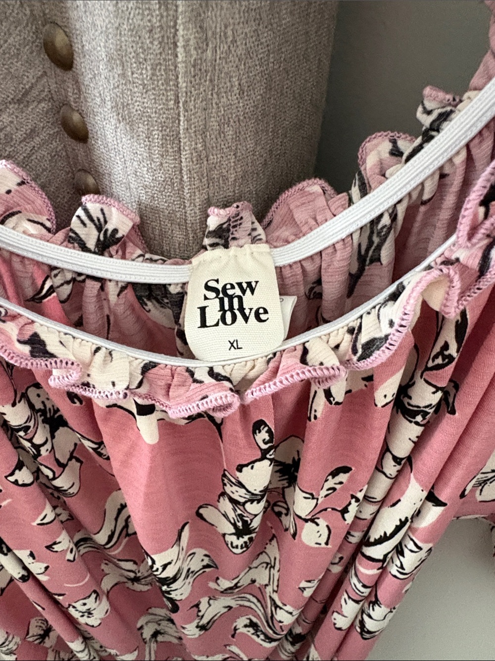 Sew In Love Pink Floral Off-Shoulder Blouse - Picture 2 of 4